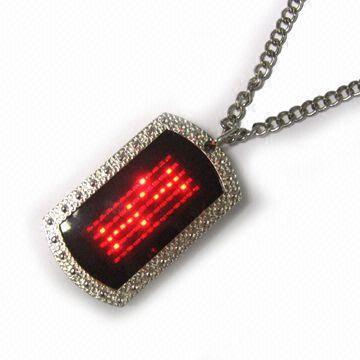 2015 new fashion Flash pet LED name tag
