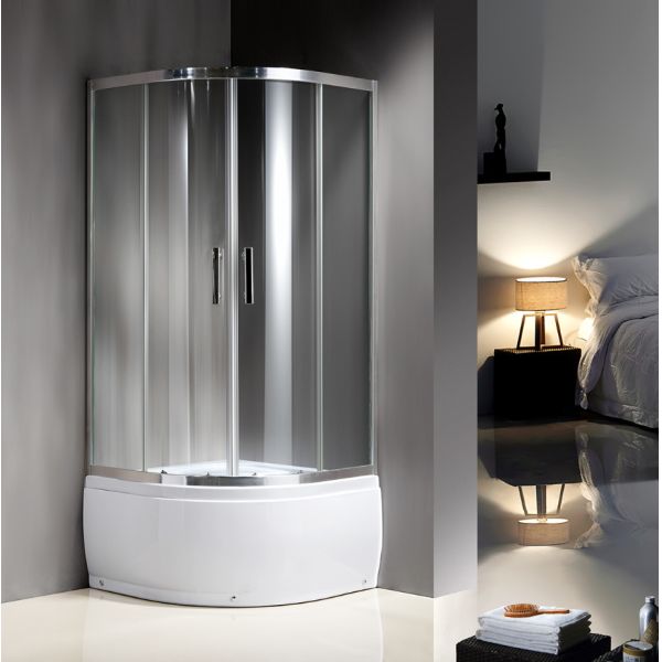 Заключенная модульная обрамленная кабина ливня квадранта, изогнутые наборы стойла ливня