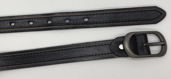 correas de cuero de la moda de las mujeres de la anchura de los 2.2cm con la línea que raspa adelante a la costura