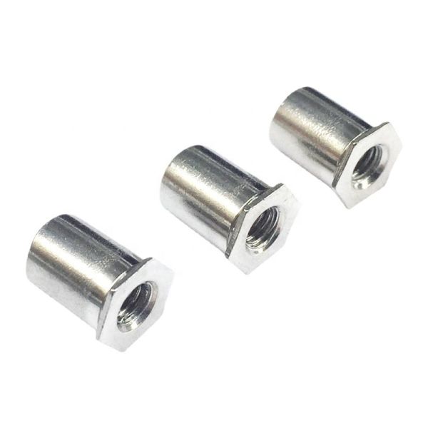 Hexagonal Female Threaded Rivet Standoffs Stainless Steel Galvanized Through Hole