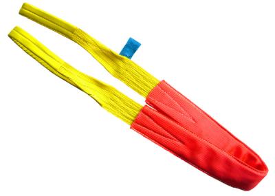 Estilingues frente e verso do Webbing do poliéster, estilingue liso de 3 toneladas amarelo do olho para o guindaste