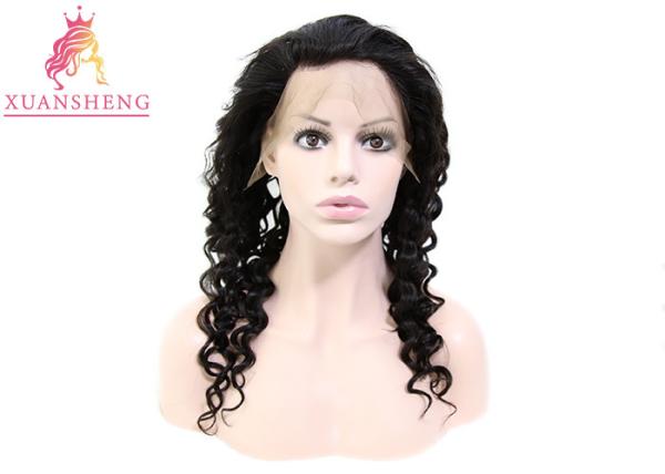 Natural Full Lace Human Wigs Loose Wave Cuticle Aligned Brazilian Unprocessed Hair