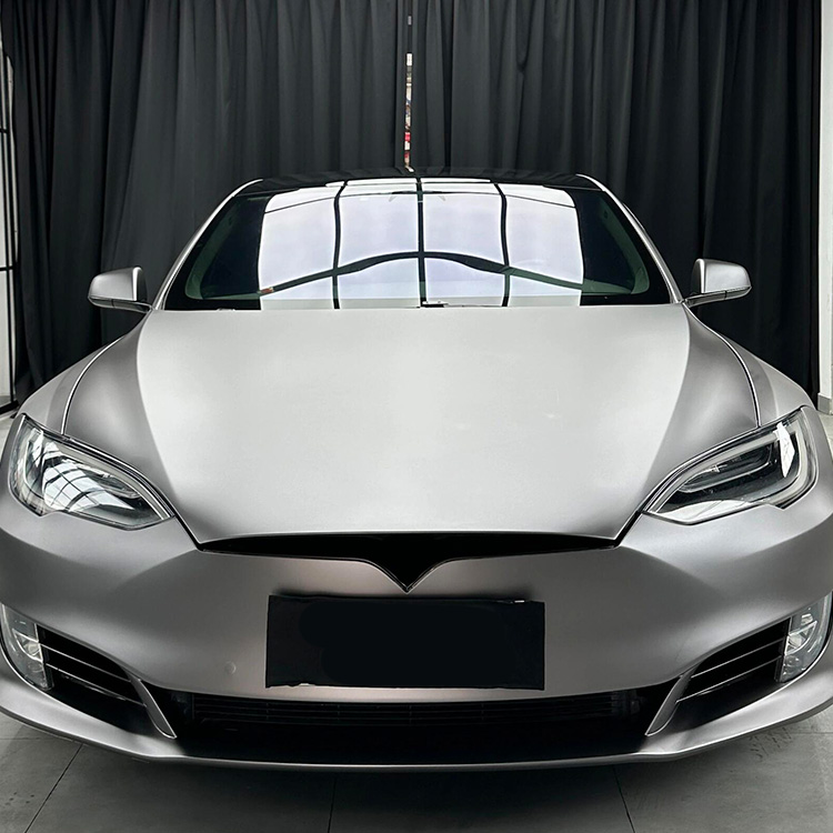Matte Pearl Metal Grey Chameleon Tint Film Car Wrap Vinyl Full Body Car Vinyl Wrap Pearl Lusto Car Wrap Vinyl