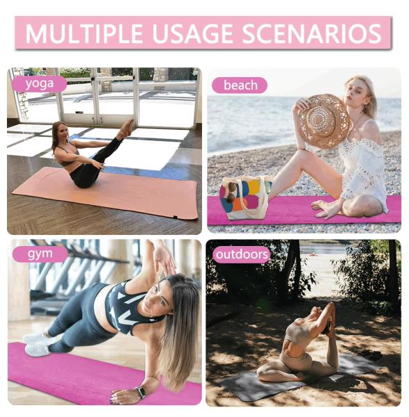 Factory Wholesale High Quality Non-slip Microfiber Yoga Towel Sports Fitness Sweat-absorbing Quick-drying Ant Cloth Towel Washable