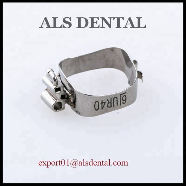 1st Molar Band Roth 0.022 Upper Triple Lower Double Convertible Tube with Lingual Cleat 4 pcs pk Orthodontic Buccal Tube