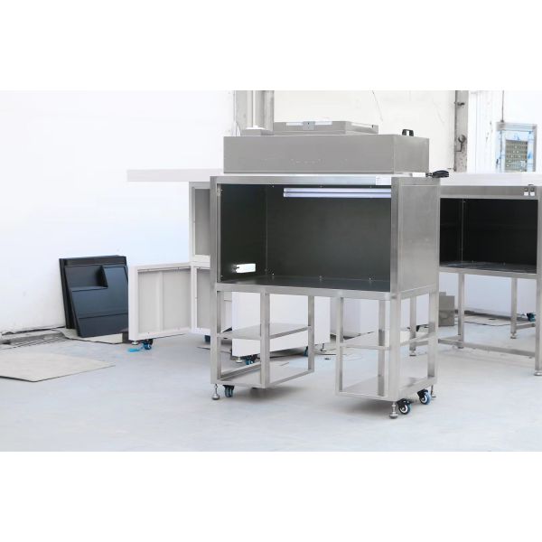 Нержавеющая сталь Ламинарный капот потока горизонтальный капот потока воздуха с фильтром Hepa