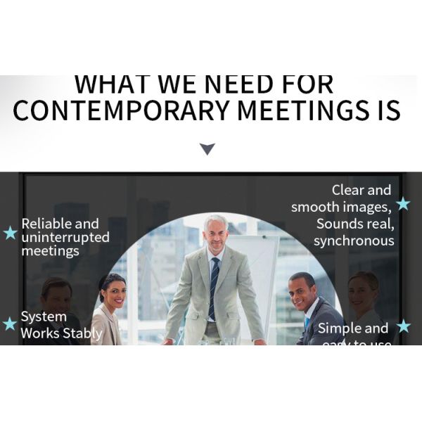 FTTN SQ-H900E 4k Split Video Conference Terminal With Fidelity Voice, Four-Screen Output