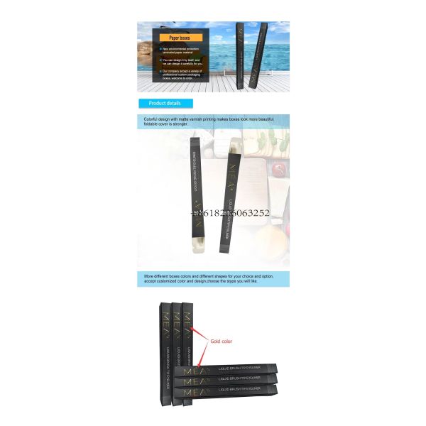 Eyeliner Custom Logo Paper Box Packaging Eyelash Brush Packaging Paper Box