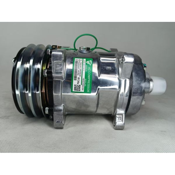 Auto AC Conditioning Compressor For 5H14 Truck 2A 24V Rear outlet pipe