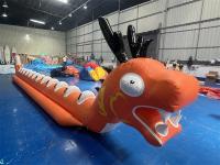 Jeu de jouets aquatiques en forme de dragon de mer, bateau banane gonflable monoplace pour 12 personnes, bateau volant