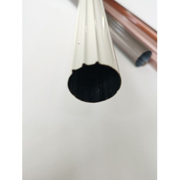 Luxury Zinc Alloy 0.45mm 6.3 Metres Black Pipe Curtain Rod