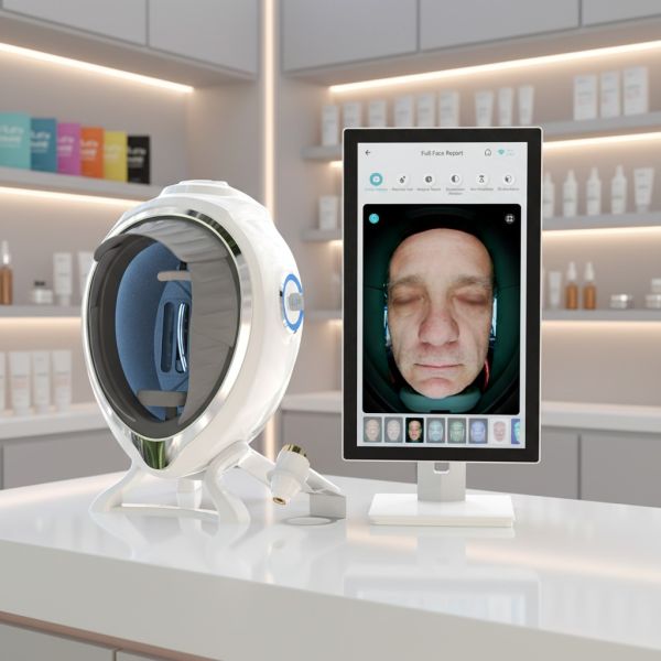 Professional Digital Skin Analyzer for Salon and Spa, Table Skin Hydration Tester for Face