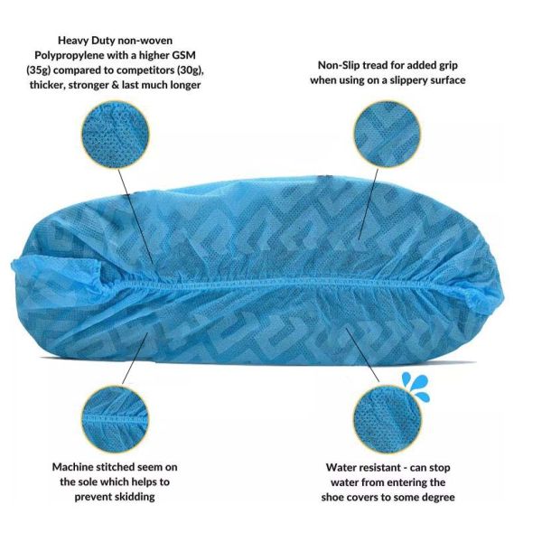 High Stretchability Medical XL Disposable Shoe Covers
