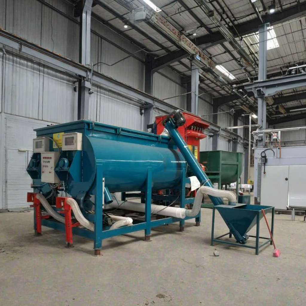 Simple Dry Mortar Production Line 1-5 T/H Wall Putty/Cement/ Tile Adhesive Making Machine