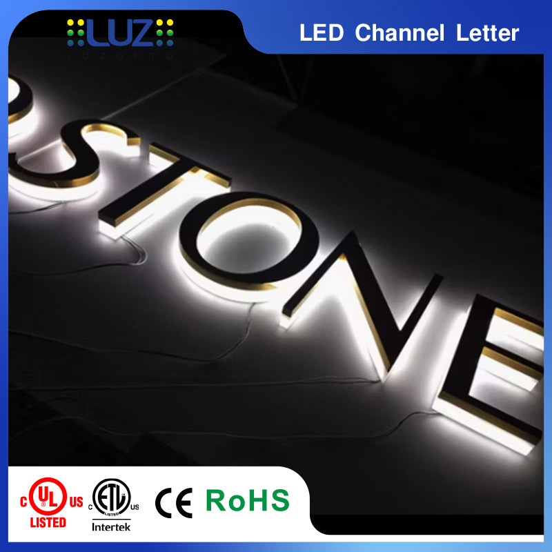 Solid Acrylic Crystal Base Heavy Texture Back Lit Diffused Channel Letter For High End Jewelry Boutique