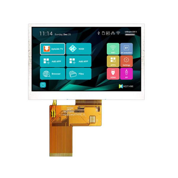 4,3 affichage à cristaux liquides de l'affichage 480x272 IPS d'affichage à cristaux liquides de Tft de pouce surveille le fabricant d'affichage de TFT LCD