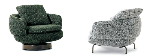 Premium Fabric Lounge Chair Steel Structure Comfortable Seating Elegant Indoor Furniture for Home and Hotel
