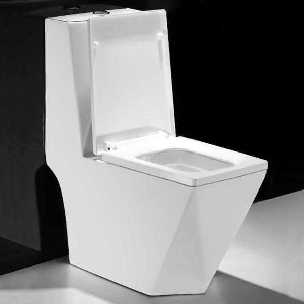 Sanitary Ware White Bathroom Ceramic Toilet Bowl Diamond Shape Floor Mounted Washdown One Piece Wc Toilets