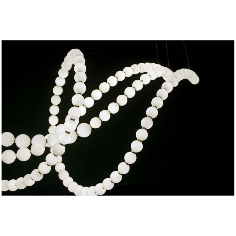 Pearl Necklace Buddha Glass Ball Villa Hotel Creative Design Luxury High-End Chandelier Non-Standard High-End Custom