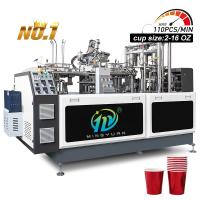 Machine de fabrication automatique de tasses de papier à grande vitesse 2 ans de service après-vente