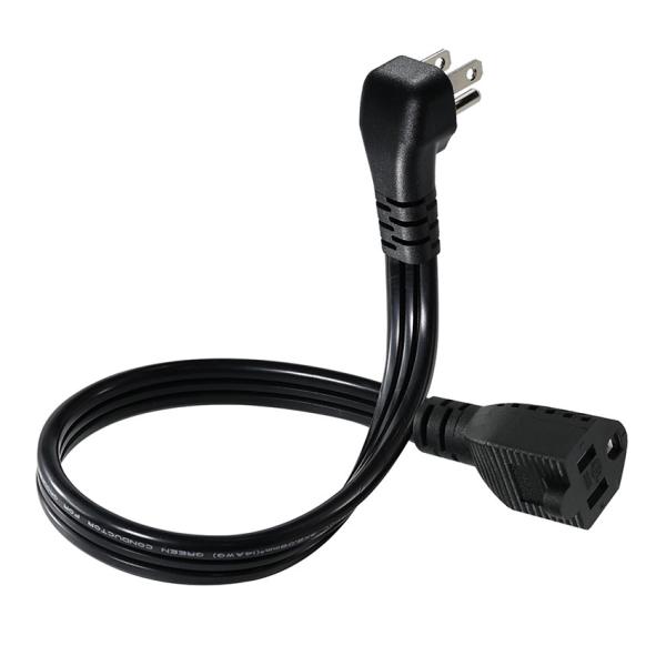 14 AWG SPT-3 câble d'alimentation à fil plat NEMA 5-15P à 5-15R prise à lame droite 15A 125V câble flexible pour usage industriel / domestique