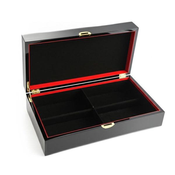High Glossy Red Wine Bottle Storage Box Champagne Presentation Box With Logo
