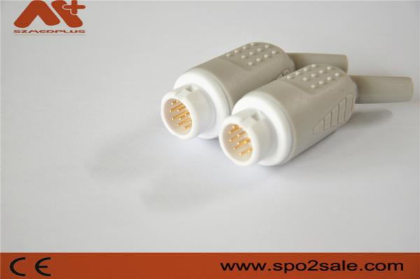 12 monitor do PVC Mindray Philips Connector Used In Patient do conector da pressão do Pin ECG