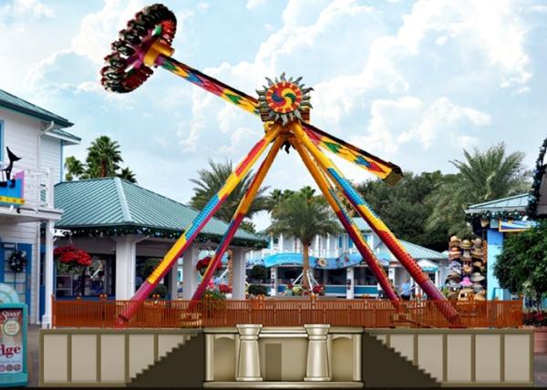 Adult Big Outdoor Pendulum Amusement Ride With Colorful LED Lights For Theme Park