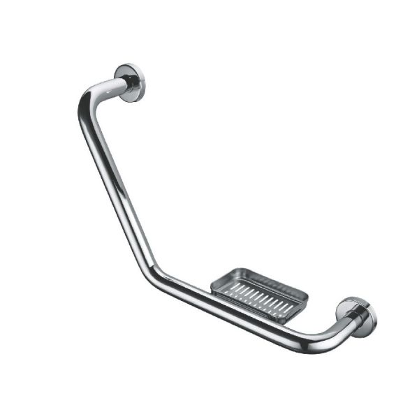 High Quality Stainless Steel 304 Bathroom Brushed Bath Safe Grab Handrail Bar With saop dish