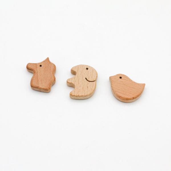 wooden Round Shaped  baby pacifier clips