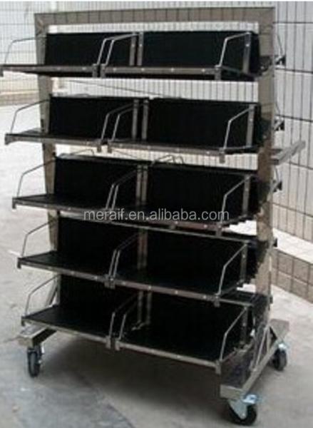 Factory price wholesale SMT PCB STORAGE CART,ESD PCB TROLLEY