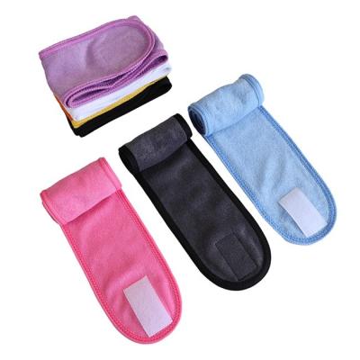 Terry Cloth Face Cleansing Headband durable adapté aux besoins du client pour enlever le maquillage