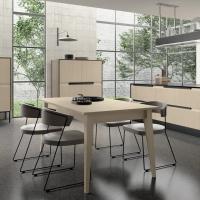 Armário de cozinha modular moderno Armários de cozinha impermeáveis em PET de estilo europeu