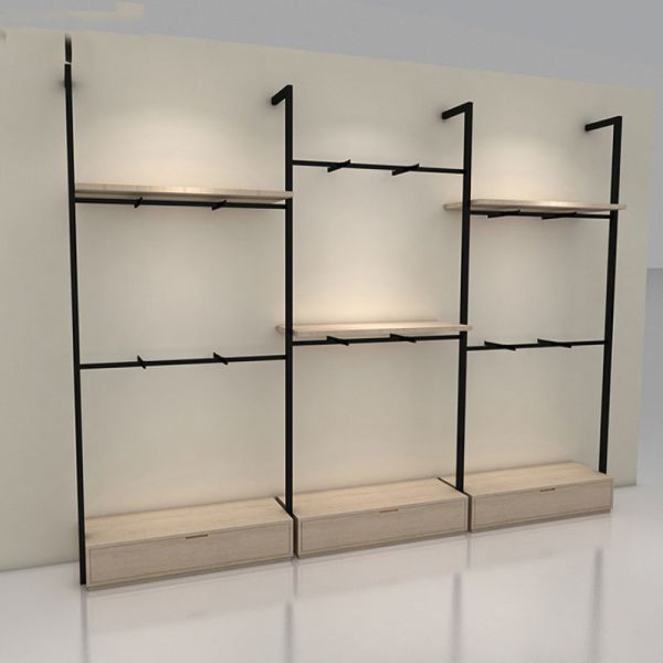 Modern Transparent Display Pegboard Stand for Sneaker Storage and Clothing Display
