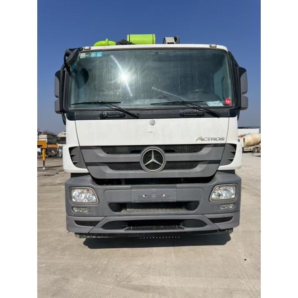 Usados 56 metros de camión de bomba de hormigón 56 metros de remanufactura de camiones de bomba los procedimientos están completados