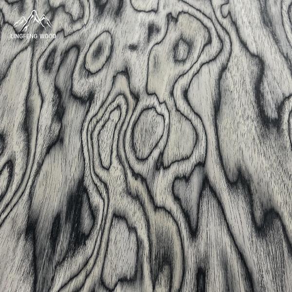 Colored Texture Engineered Veneer Burl 0.4mm With Paper Back