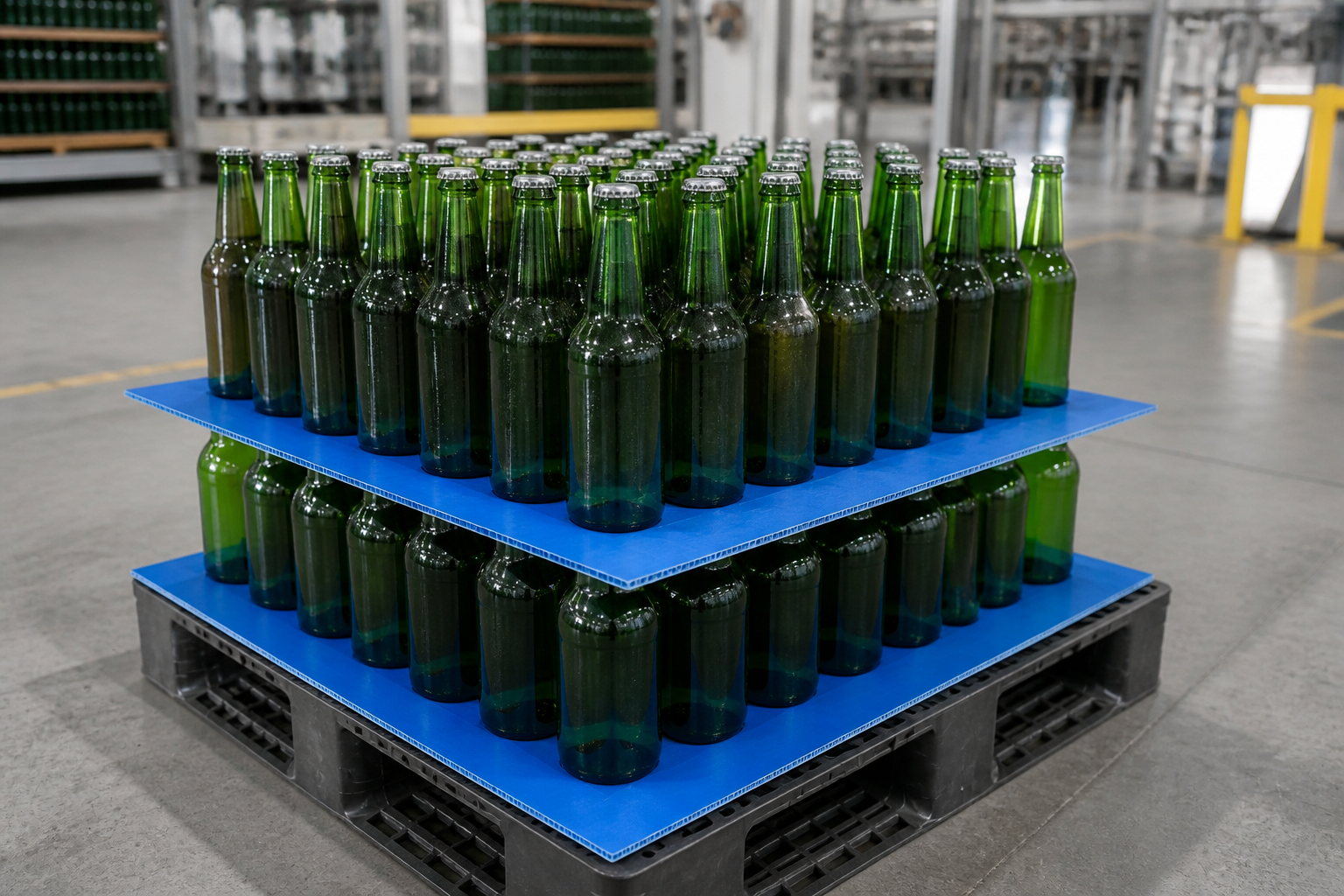 Bottle Tray Cellular Polypropylene Sheet, PP Hollow Board Bottle Divider, Wine Bottle Packaging Insert Tray, Lightweight