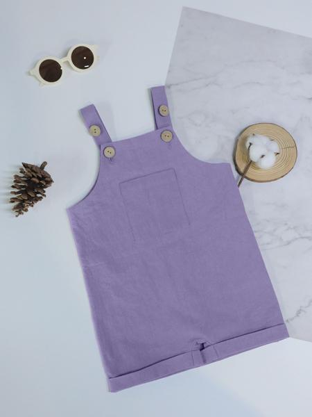 100% Linen New Born Adjustable Straps Overalls Dungaree One piece Fashion Baby Clothing Summer Jumpsuit