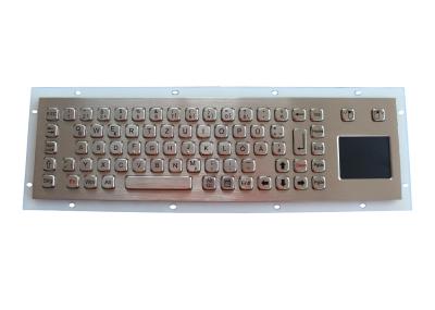 Teclado industrial do curso longo customizável com Touchpad, furos de montagem