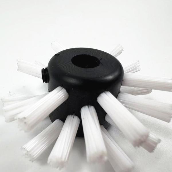 Nylon Rotary Wheel Small Roller Pipe Priming Maintenance Brush For Tube Coating