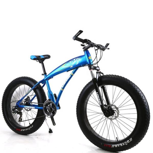 Mountain Fat Tyre Bicycle for Men Load Capacity 200kg Black Red/Black Blue/Black Yellow Customized Bisiklet OEM Bicicleta