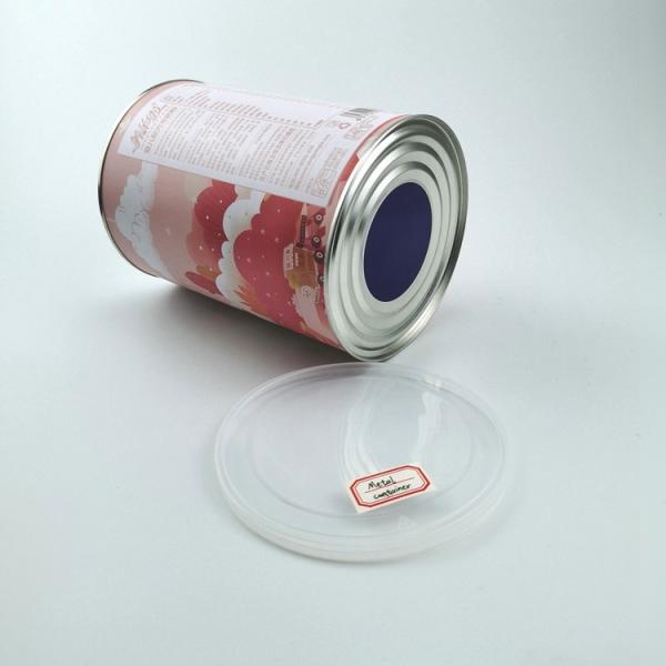 Custom Labeling Milk Powder Cannabis Tin Food Packaging Can With Plastic Lid