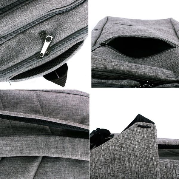 Environmental Polyester Laptop Bag Backpack With Laptop Sleeve 28*43*12 Cm