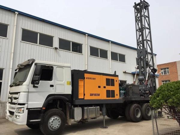 100m 120m 150m wheel tracto WATER WELL DRILLING RIG Portable Water Well and Geotechnical Drills borehole drilling rig