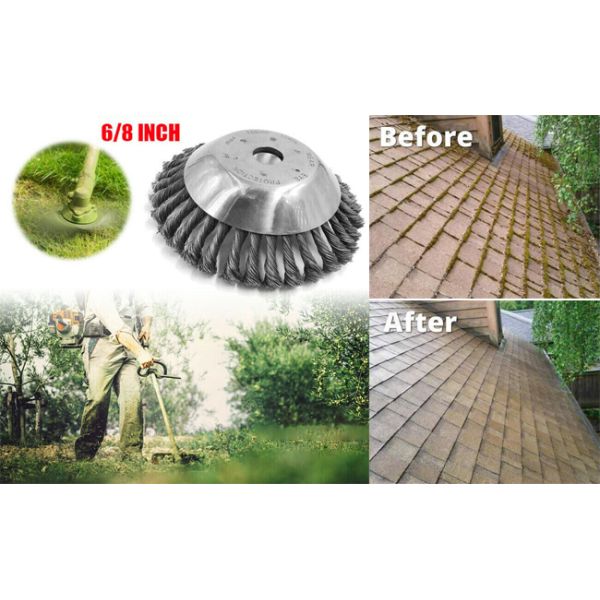 Stainless Steel Wire Brush Weed Brush Twist Knotted Wire Brush Cup Brush