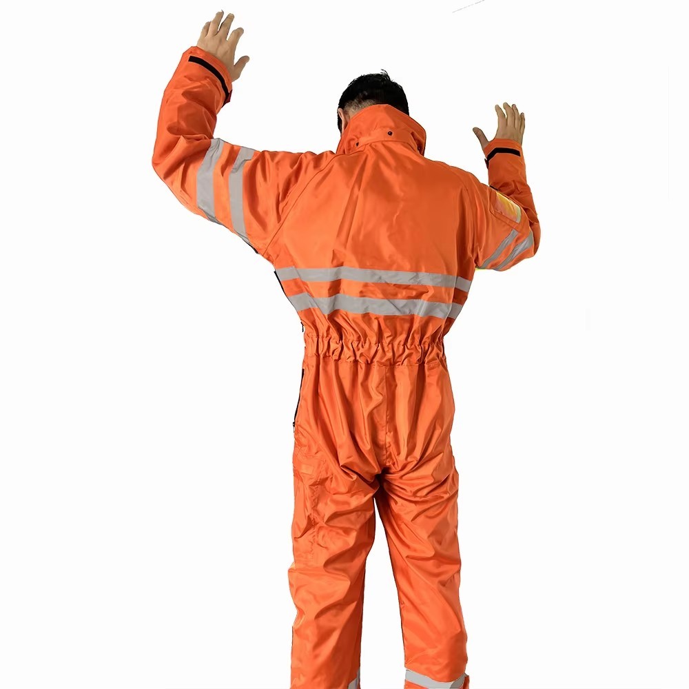 500BAR Water Blasting Safety Suit Water Repellent Work Coverall With Adjustable Hood