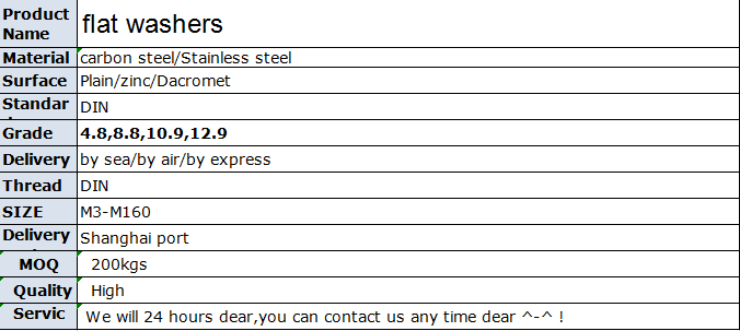 подгонянный цинк титана стали углерода высокой точности din125 gb97 din7989 гальванизировал плоские части машины шайбы