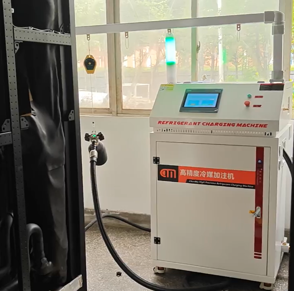Full Automatic single gun refrigerant charging filling machine for Air Condition