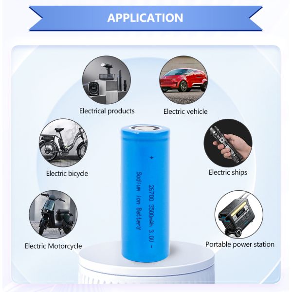 Натриевые ионные батареи 26700 3500mah цилиндрические ячейки 3,5ah для пылесоса для ноутбуков