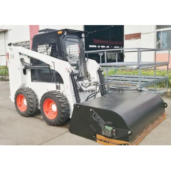 1100kg skid steer chargeur JC100 Weichai 73kw avec 84 'angle balayage À vendre